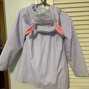 Cat & Jack Lavender Lined Rain Jacket with Bunny ears